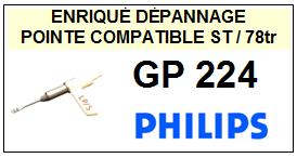 PHILIPS-GP224-POINTES-DE-LECTURE-DIAMANTS-SAPHIRS-COMPATIBLES