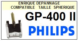 PHILIPS-GP400II GP-400 II-POINTES-DE-LECTURE-DIAMANTS-SAPHIRS-COMPATIBLES