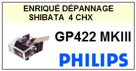 PHILIPS-GP422MKIII GP422 MKIII-POINTES-DE-LECTURE-DIAMANTS-SAPHIRS-COMPATIBLES