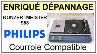 PHILIPS KONZERTMEISTER 953  Courroie Tourne-disques <small>13-11</small>