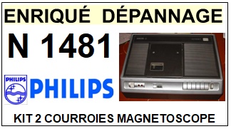PHILIPS-N1481 VCR-COURROIES-COMPATIBLES
