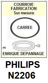 PHILIPS-N2206-COURROIES-COMPATIBLES