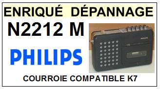 PHILIPS N2212M   Courroie Compatible Platine K7