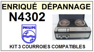 PHILIPS-N4302-COURROIES-COMPATIBLES