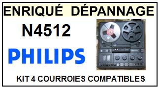 PHILIPS-N4512-COURROIES-COMPATIBLES