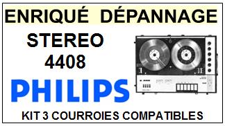 PHILIPS-STEREO 4408-COURROIES-COMPATIBLES
