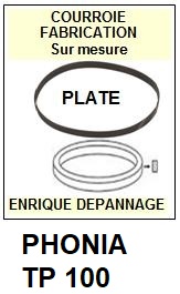 PHONIA-TP100 TP-100-COURROIES-ET-KITS-COURROIES-COMPATIBLES