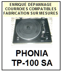 PHONIA-TP100SA TP-100SA-COURROIES-COMPATIBLES