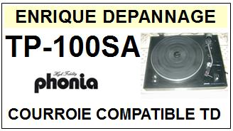 PHONIA-TP100SA TP-100SA-COURROIES-ET-KITS-COURROIES-COMPATIBLES