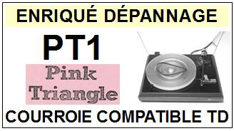 PINK TRIANGLE  PT1  Courroie Compatible Tourne-disques