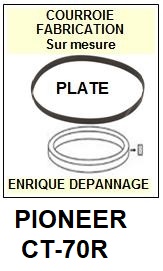 PIONEER-CT70R CT-70R-COURROIES-ET-KITS-COURROIES-COMPATIBLES