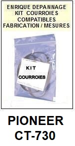 PIONEER-CT730 CT-730-COURROIES-ET-KITS-COURROIES-COMPATIBLES