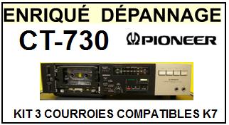 PIONEER-CT730 CT-730-COURROIES-ET-KITS-COURROIES-COMPATIBLES