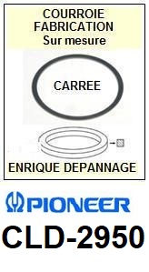 PIONEER CLD2950 CLD-2950 Courroie Platine CD <br><small>a 2014-02</small>