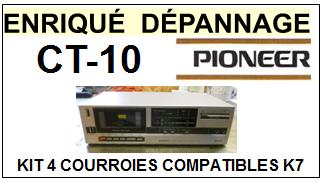 PIONEER-CT10 CT-10-COURROIES-COMPATIBLES