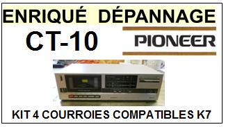 PIONEER-CT10 CT-10-COURROIES-ET-KITS-COURROIES-COMPATIBLES