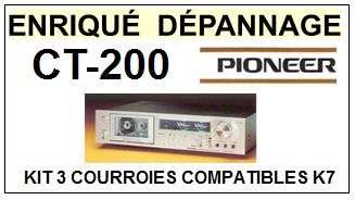 PIONEER-CT200 CT-200-COURROIES-ET-KITS-COURROIES-COMPATIBLES