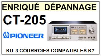 PIONEER-CT205 CT-205-COURROIES-ET-KITS-COURROIES-COMPATIBLES