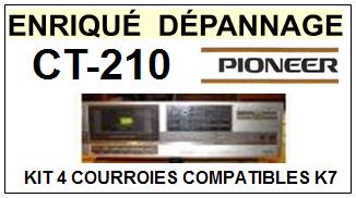 PIONEER-CT210 CT-210-COURROIES-COMPATIBLES