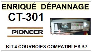 PIONEER-CT301 CT-301-COURROIES-COMPATIBLES