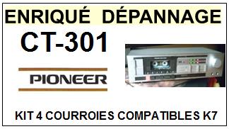 PIONEER-CT301 CT-301-COURROIES-ET-KITS-COURROIES-COMPATIBLES