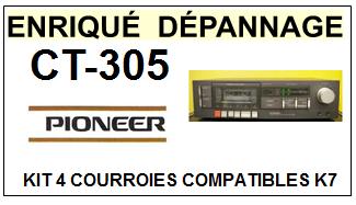 PIONEER-CT305 CT-305-COURROIES-ET-KITS-COURROIES-COMPATIBLES