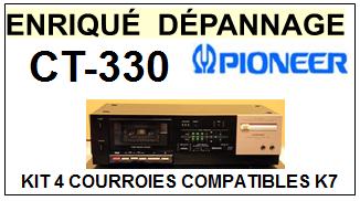 PIONEER-CT330 CT-330-COURROIES-COMPATIBLES