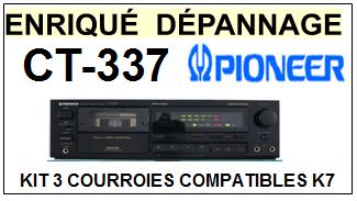 PIONEER-CT337 CT-337-COURROIES-COMPATIBLES