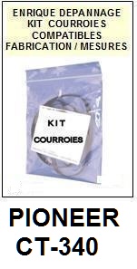 PIONEER-CT340 CT-340-COURROIES-ET-KITS-COURROIES-COMPATIBLES