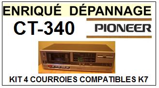 PIONEER-CT340 CT-340-COURROIES-COMPATIBLES