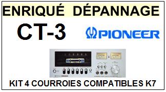 PIONEER-CT3 CT-3-COURROIES-COMPATIBLES