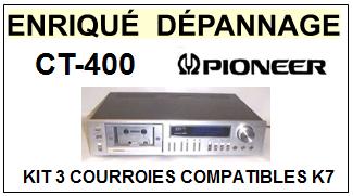 PIONEER-CT400 CT-400-COURROIES-COMPATIBLES