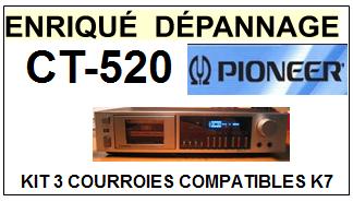 PIONEER-CT520 CT-520-COURROIES-COMPATIBLES