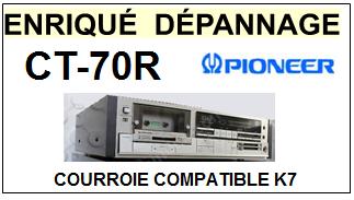 PIONEER<br> CT70R CT-70R courroie (flat belt) pour tourne-disques <BR><small> 2015-05</small>