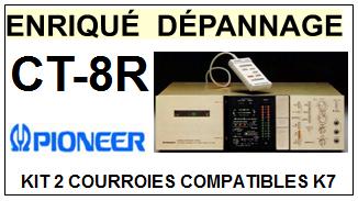 PIONEER-CT8R CT-8R-COURROIES-COMPATIBLES
