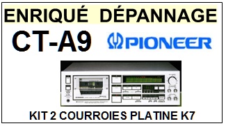 PIONEER-CTA9 CT-A9-COURROIES-COMPATIBLES