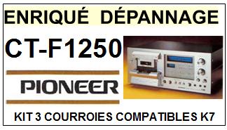 PIONEER-CTF1250 CTF-1250-COURROIES-COMPATIBLES