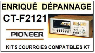 PIONEER-CTF2121 CT-F2121-COURROIES-COMPATIBLES