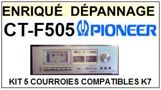 PIONEER-CTF505 CT-F505-COURROIES-ET-KITS-COURROIES-COMPATIBLES