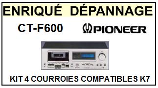 PIONEER-CTF600 CT-F600-COURROIES-COMPATIBLES