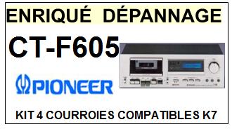 PIONEER-CTF605 CT-F605-COURROIES-ET-KITS-COURROIES-COMPATIBLES