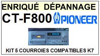 PIONEER-CTF800 CT-F800-COURROIES-ET-KITS-COURROIES-COMPATIBLES
