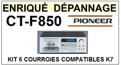 PIONEER-CTF850 CT-F850-COURROIES-ET-KITS-COURROIES-COMPATIBLES