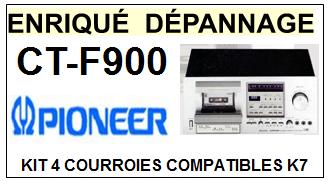 PIONEER-CTF900 CT-F900-COURROIES-COMPATIBLES