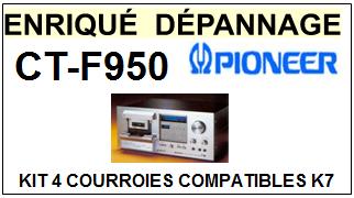 PIONEER-CTF950 CT-F950-COURROIES-ET-KITS-COURROIES-COMPATIBLES