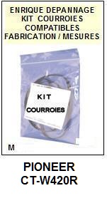 PIONEER-CTW420R CT-W420R-COURROIES-ET-KITS-COURROIES-COMPATIBLES