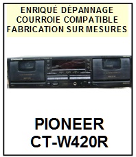 PIONEER-CTW420R CT-W420R-COURROIES-COMPATIBLES
