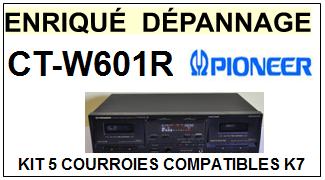 PIONEER-CTW601R CT-W601R-COURROIES-COMPATIBLES