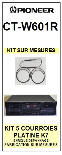 PIONEER-CTW601R CT-W601R-COURROIES-ET-KITS-COURROIES-COMPATIBLES