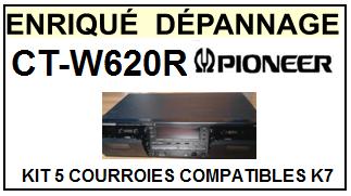 PIONEER-CTW620R CT-W620R-COURROIES-COMPATIBLES